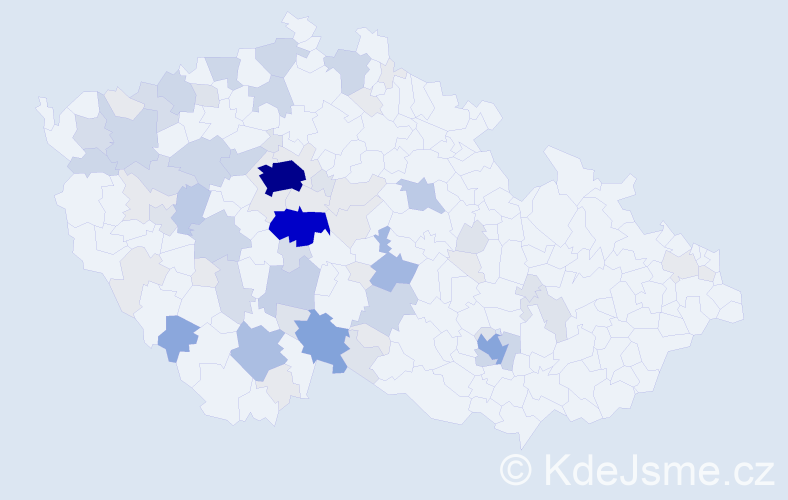 Příjmení: 'Bartůšek', počet výskytů 281 v celé ČR