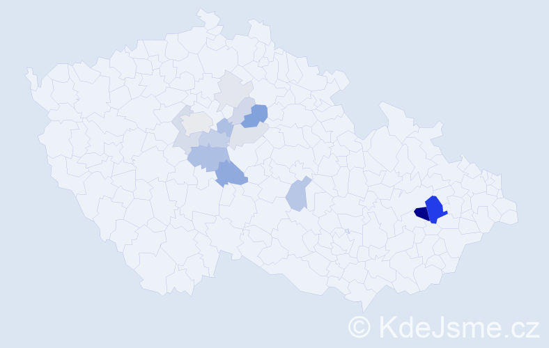 Příjmení: 'Molinari', počet výskytů 37 v celé ČR