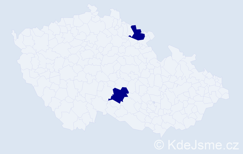 Příjmení: 'Gotart', počet výskytů 2 v celé ČR