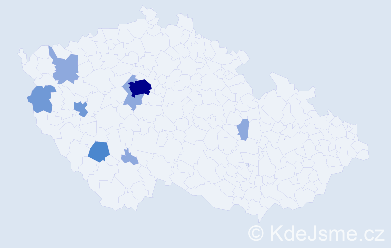 Příjmení: 'Lemer', počet výskytů 17 v celé ČR