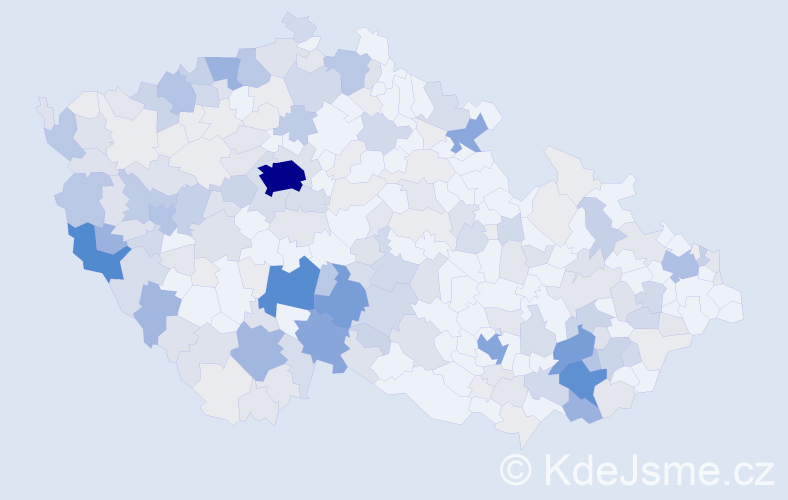 Příjmení: 'Hána', počet výskytů 746 v celé ČR