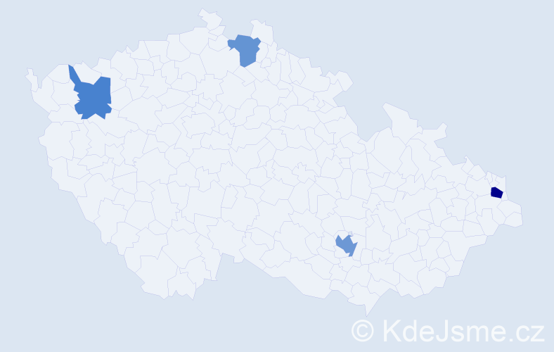 Příjmení: 'Grigorjanová', počet výskytů 6 v celé ČR