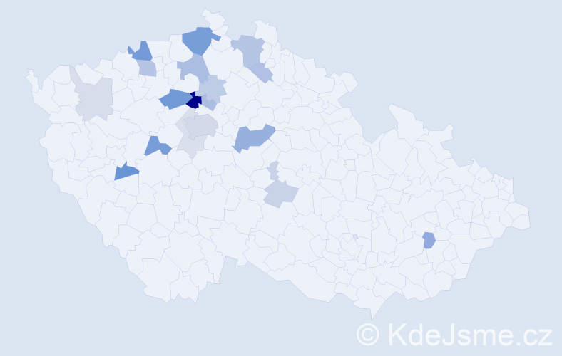 Příjmení: 'Strunecká', počet výskytů 48 v celé ČR