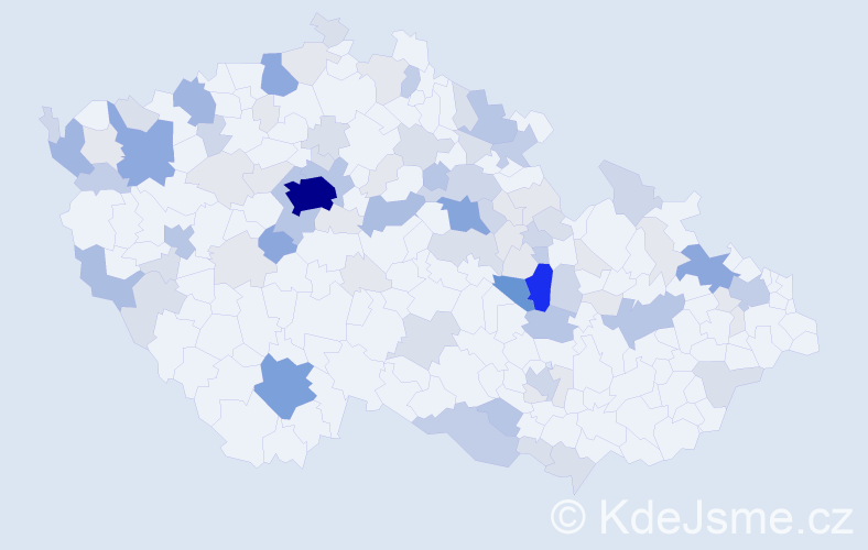 Příjmení: 'Sauerová', počet výskytů 309 v celé ČR
