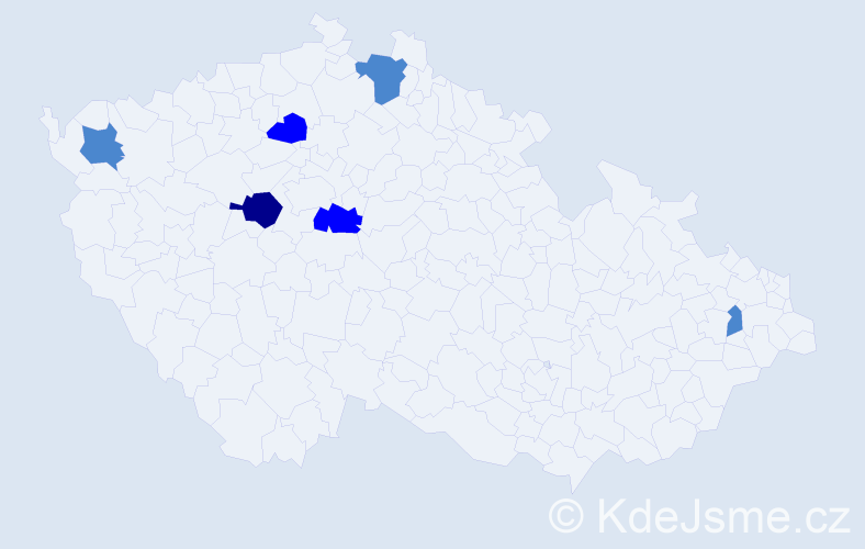 Příjmení: 'Kozlowski', počet výskytů 10 v celé ČR