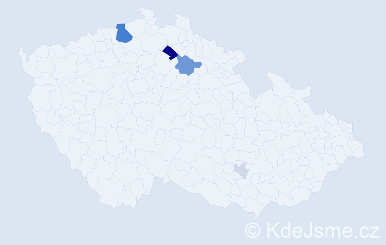 Příjmení: 'Sinelnikov', počet výskytů 6 v celé ČR