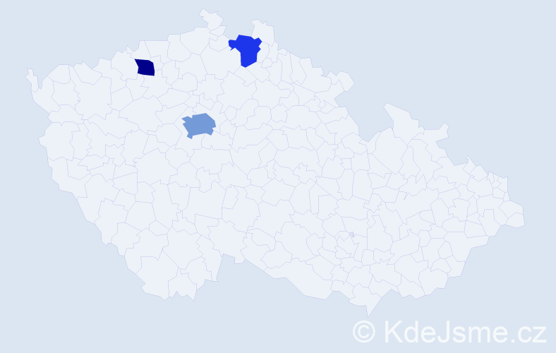 Příjmení: 'Kopelyuk', počet výskytů 5 v celé ČR