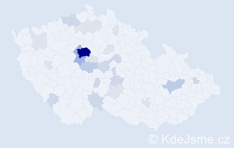 Příjmení: 'Leblová', počet výskytů 68 v celé ČR