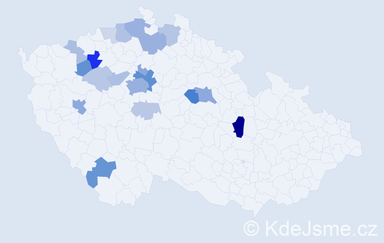 Příjmení: 'Patras', počet výskytů 59 v celé ČR