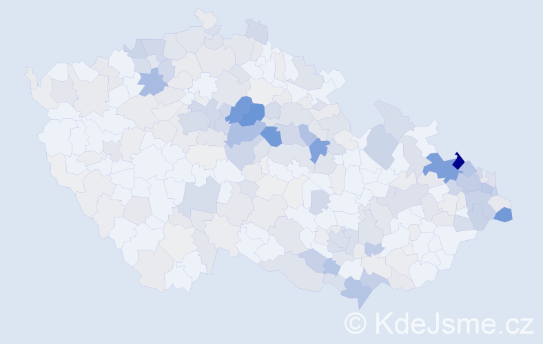 Příjmení: 'Kurková', počet výskytů 1154 v celé ČR