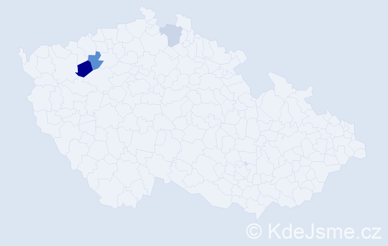 Příjmení: 'Rajkovová', počet výskytů 9 v celé ČR
