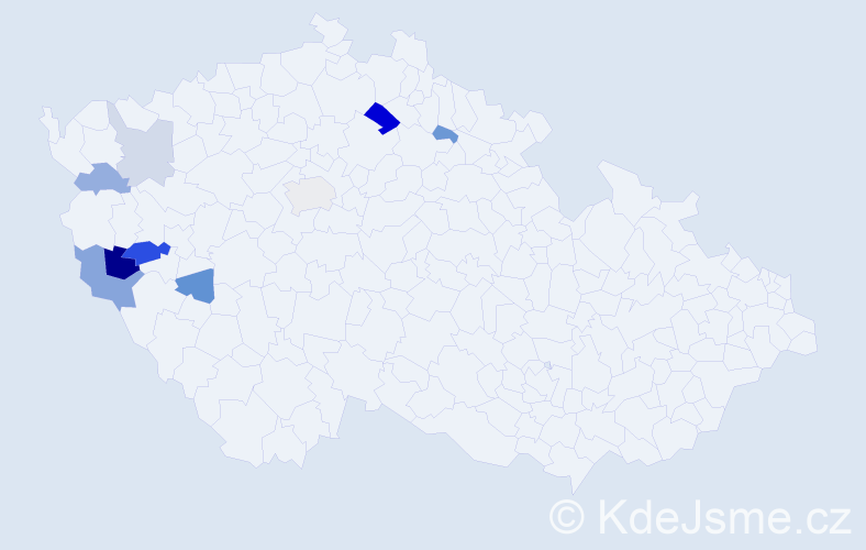 Příjmení: 'Cenefelsová', počet výskytů 17 v celé ČR