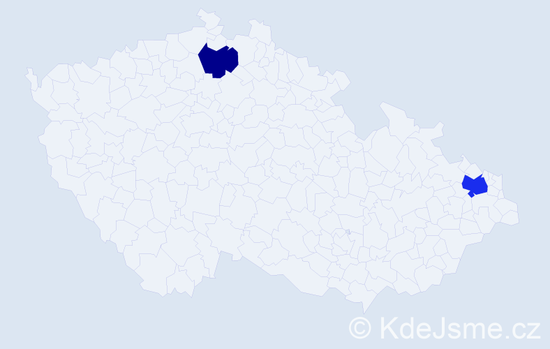 Příjmení: 'Turaiová', počet výskytů 6 v celé ČR
