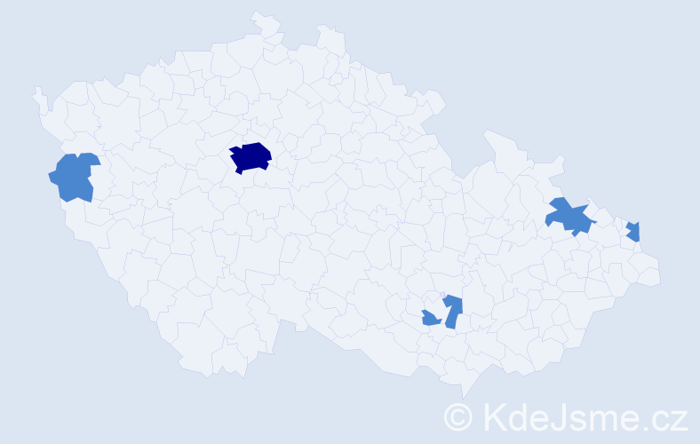 Příjmení: 'Potfajová', počet výskytů 7 v celé ČR