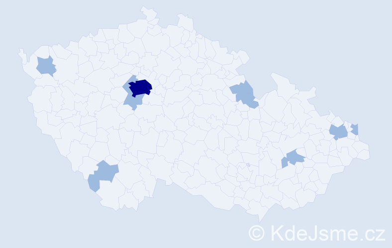 Příjmení: 'Kowalewski', počet výskytů 12 v celé ČR