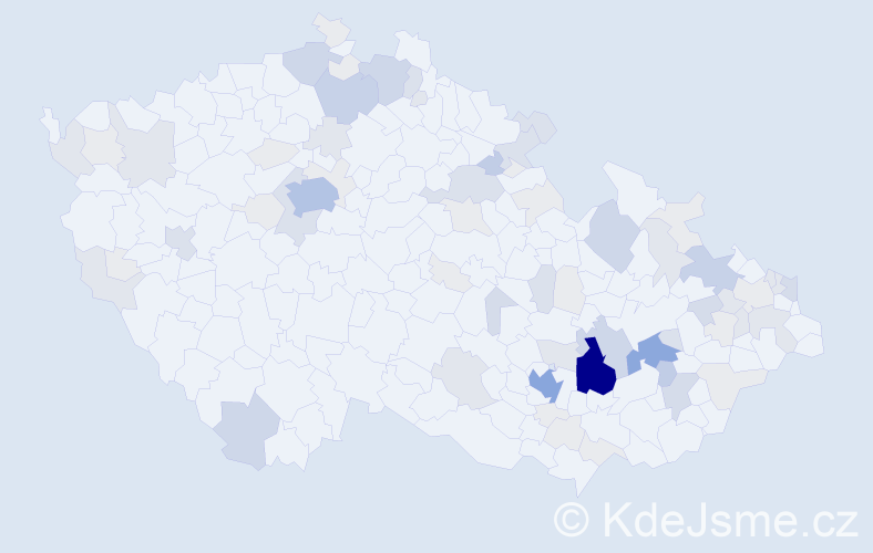 Příjmení: 'Plhal', počet výskytů 249 v celé ČR