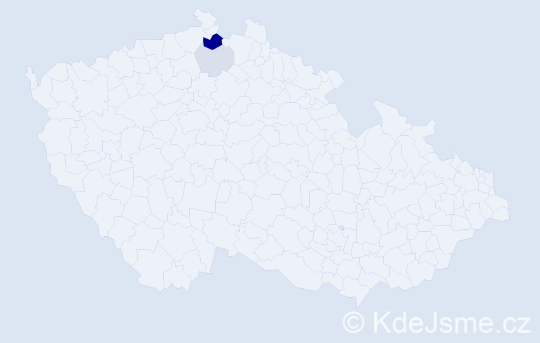Příjmení: 'Jawichová', počet výskytů 9 v celé ČR