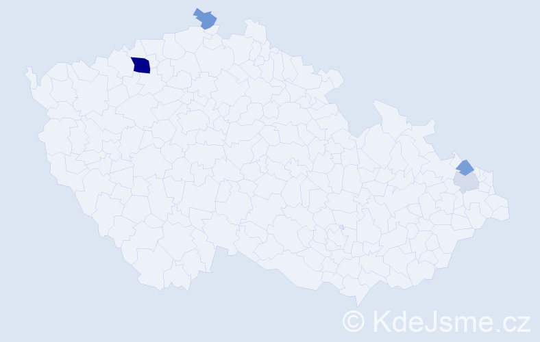 Příjmení: 'Weihsová', počet výskytů 9 v celé ČR
