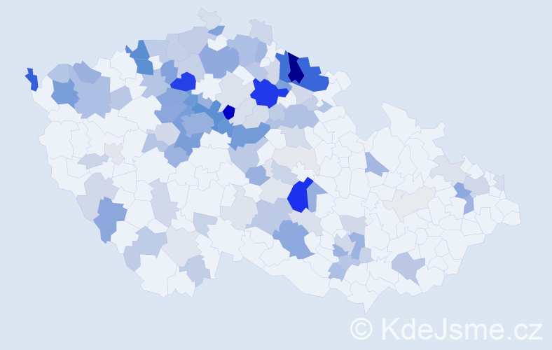 Příjmení: 'Materna', počet výskytů 472 v celé ČR