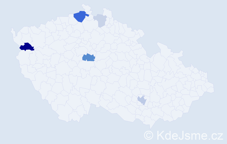 Příjmení: 'Noack', počet výskytů 15 v celé ČR