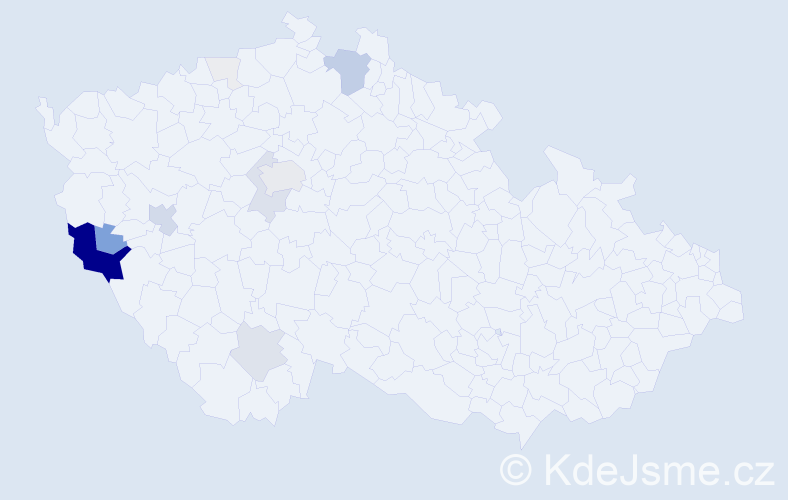 Příjmení: 'Paidar', počet výskytů 63 v celé ČR
