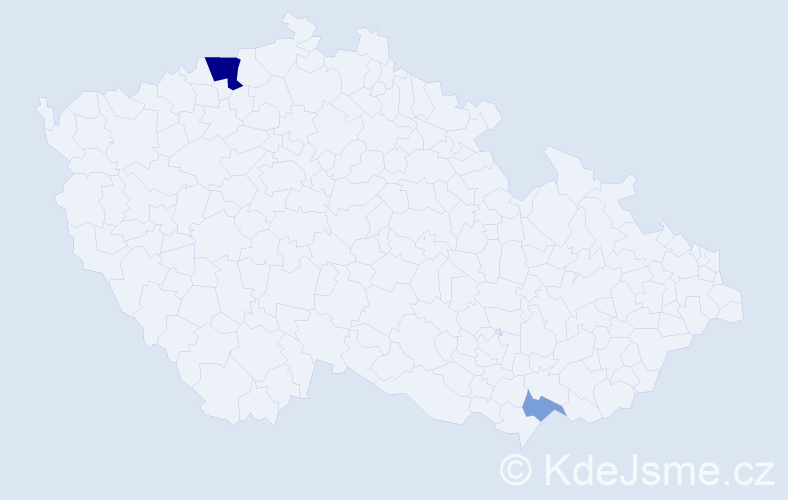 Příjmení: 'Pippinger', počet výskytů 9 v celé ČR