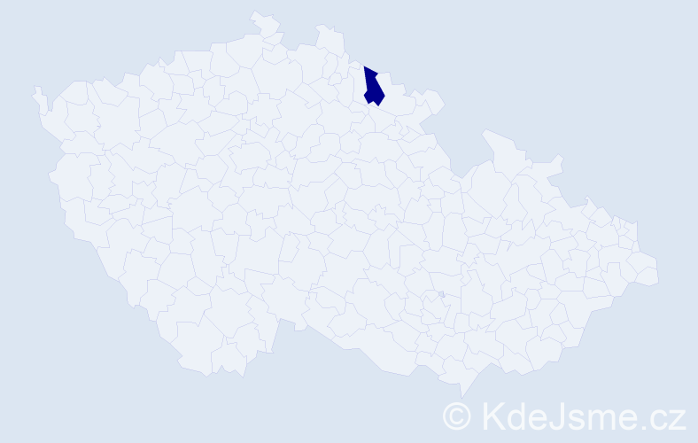 Příjmení: '"Kuhn-Gaberová"', počet výskytů 9 v celé ČR