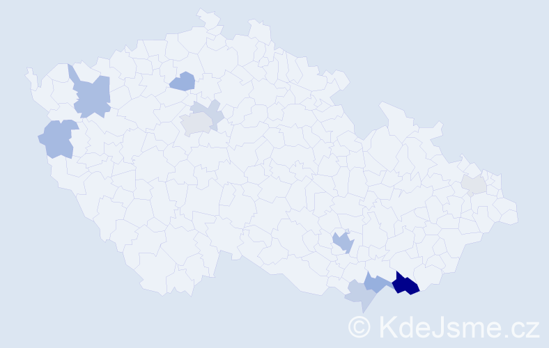 Příjmení: 'Spazier', počet výskytů 26 v celé ČR