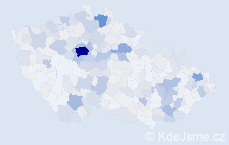 Příjmení: 'Kotková', počet výskytů 1543 v celé ČR