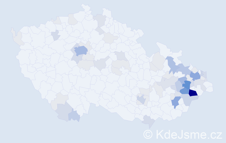 Příjmení: 'Románková', počet výskytů 221 v celé ČR