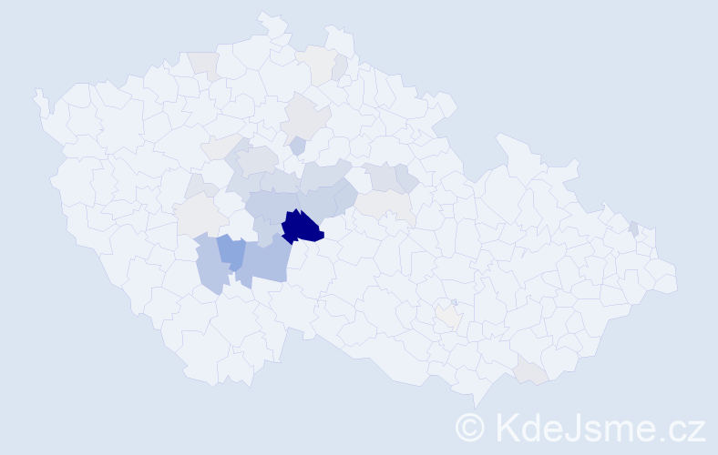 Příjmení: 'Kakosová', počet výskytů 119 v celé ČR