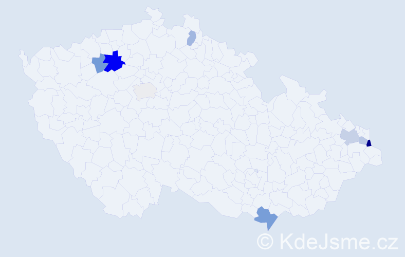 Příjmení: 'Sihlovec', počet výskytů 15 v celé ČR