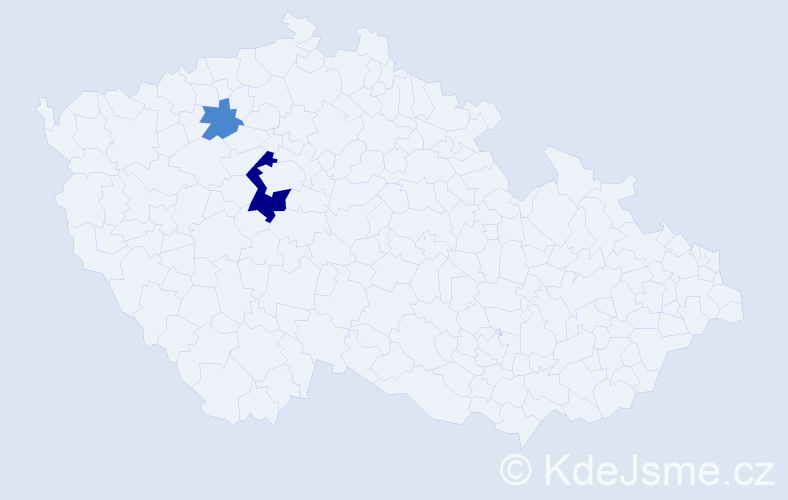 Příjmení: 'Labačová', počet výskytů 4 v celé ČR