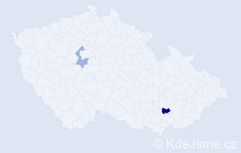 Příjmení: 'Gehrmann', počet výskytů 2 v celé ČR