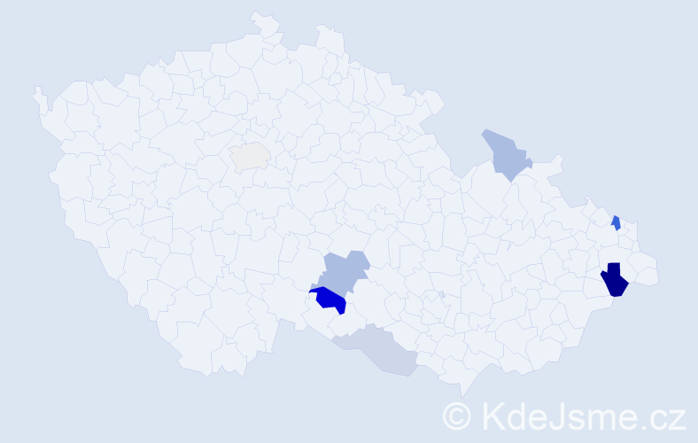 Příjmení: 'Freithová', počet výskytů 14 v celé ČR