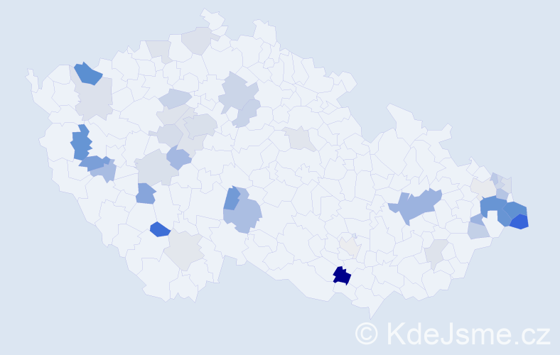 Příjmení: 'Malik', počet výskytů 81 v celé ČR