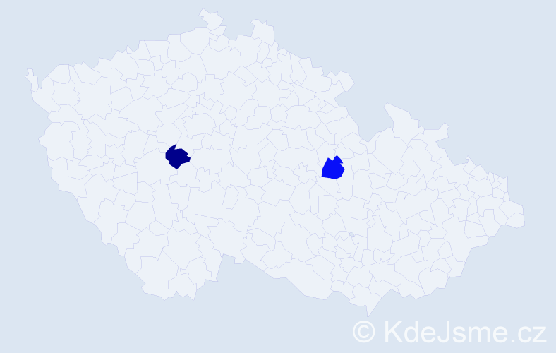 Příjmení: 'Sylvar', počet výskytů 2 v celé ČR