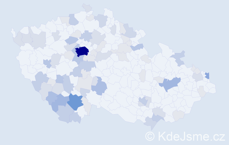 Příjmení: 'Kurzová', počet výskytů 230 v celé ČR