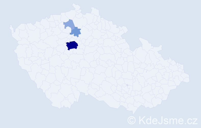 Příjmení: 'Bánovčinová', počet výskytů 9 v celé ČR