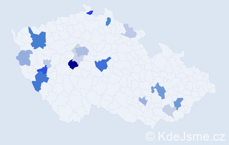Příjmení: 'Ruth', počet výskytů 59 v celé ČR