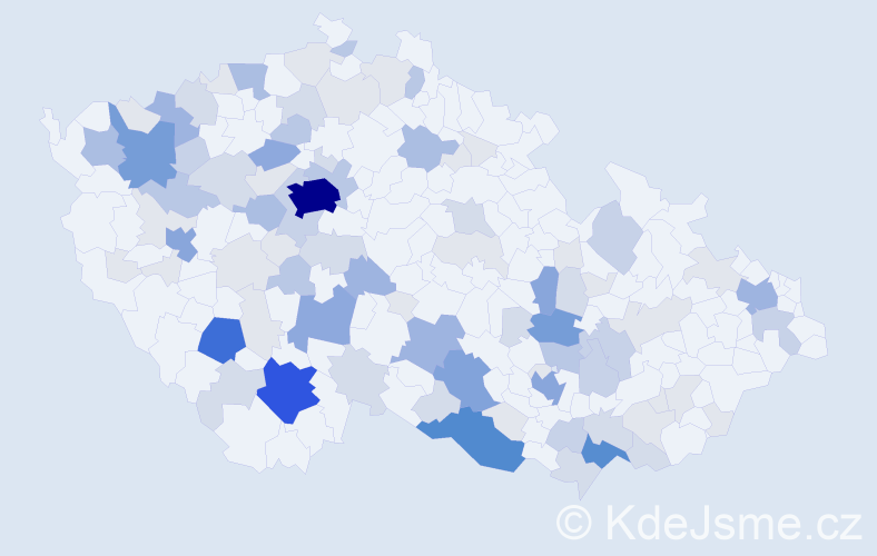 Příjmení: 'Hoch', počet výskytů 327 v celé ČR