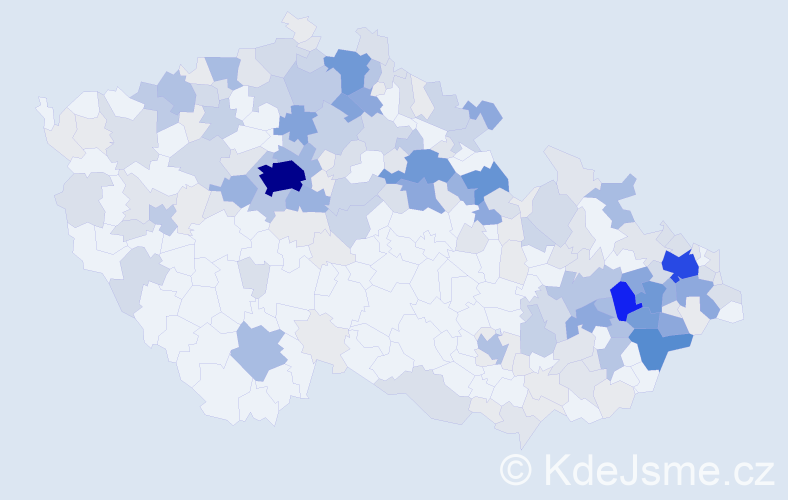 Příjmení: 'Frydrychová', počet výskytů 846 v celé ČR