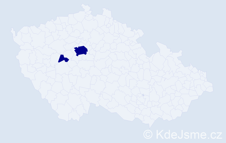 Příjmení: 'Thüring', počet výskytů 4 v celé ČR