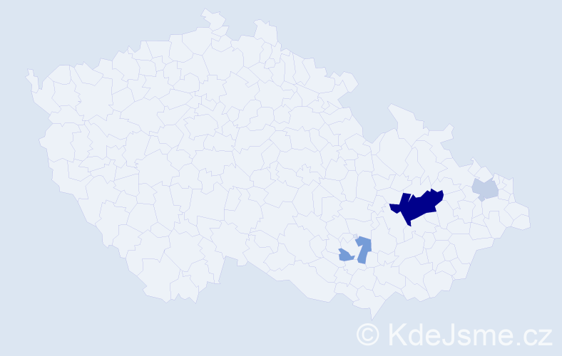 Příjmení: 'Loyka', počet výskytů 8 v celé ČR