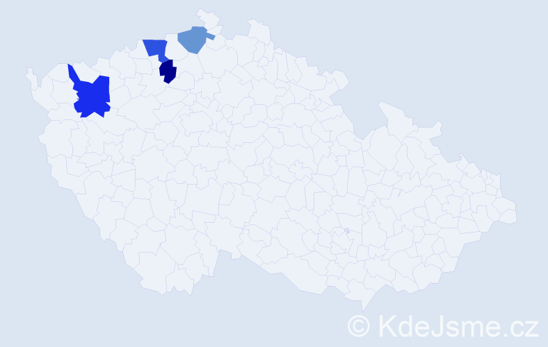 Příjmení: 'Ilkiv', počet výskytů 6 v celé ČR