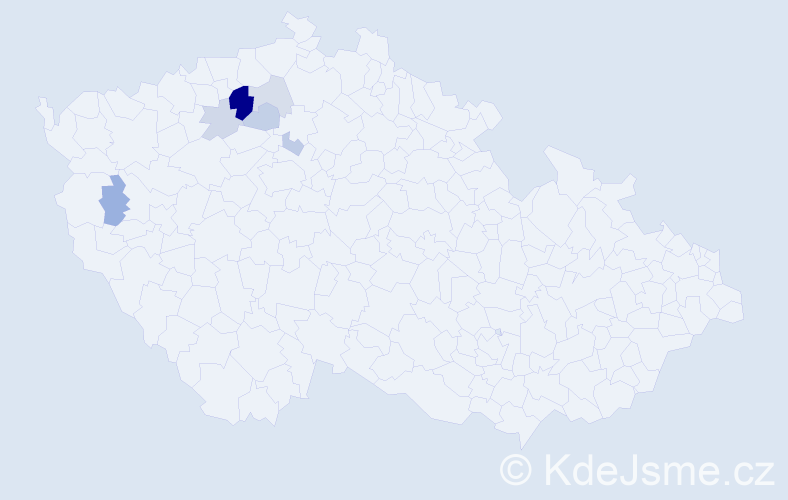 Příjmení: 'Ďurindová', počet výskytů 14 v celé ČR