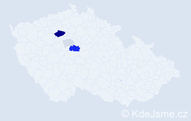 Příjmení: 'Džindžichašvili', počet výskytů 3 v celé ČR