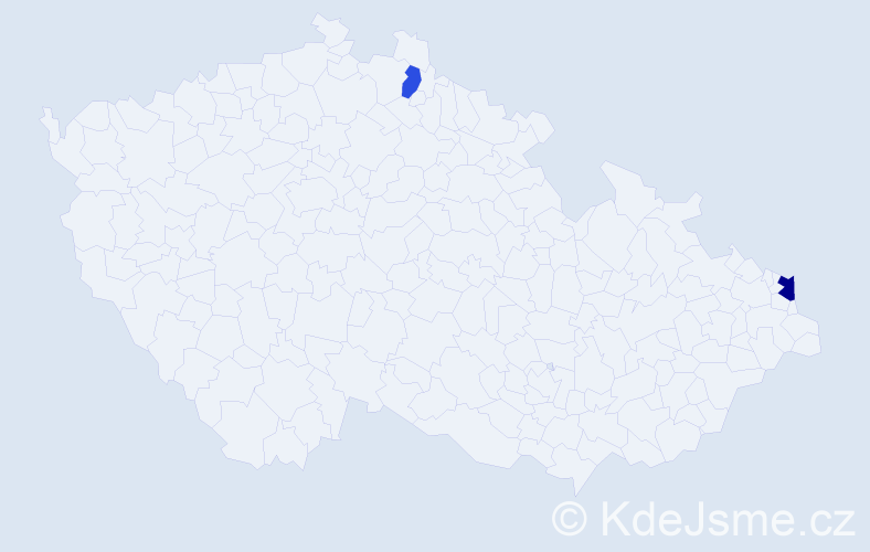 Příjmení: 'Magerčiaková', počet výskytů 3 v celé ČR