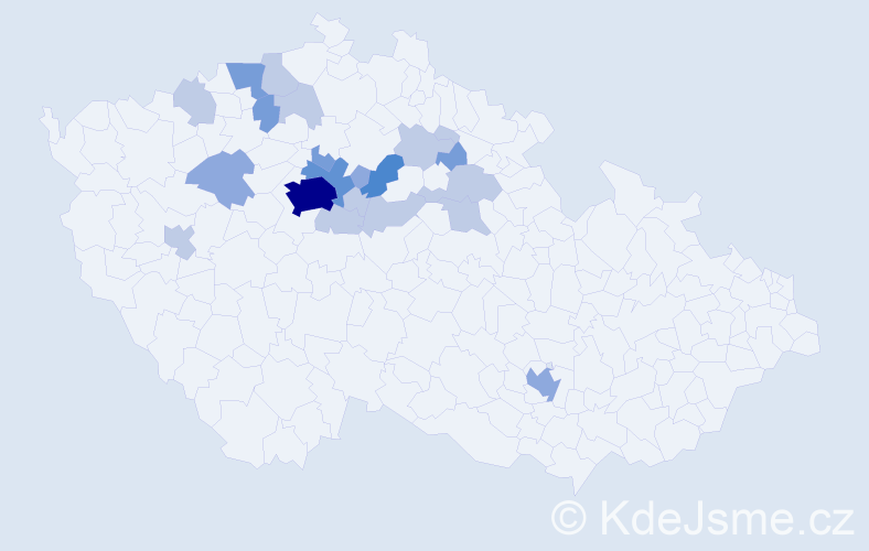 Příjmení: 'Loudilová', počet výskytů 48 v celé ČR