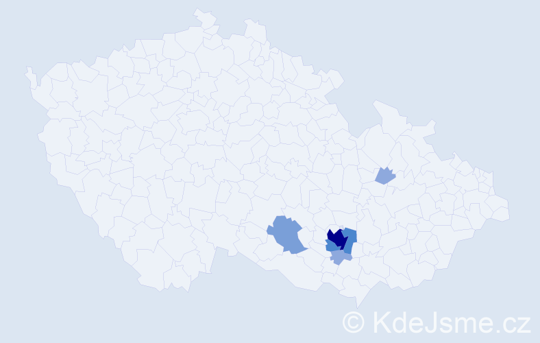 Příjmení: 'Zerhau', počet výskytů 14 v celé ČR